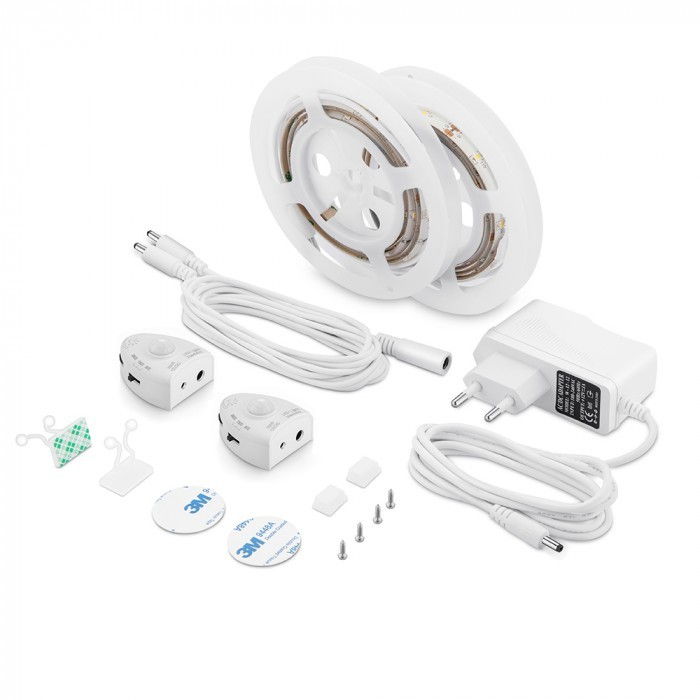www.helloled.hu V-Tac LED Dupla ágyvilágítás mozgásérzékelõvel és tápegységgel