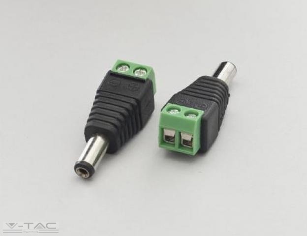 www.helloled.hu V-Tac Csatlakozó - LED szalag DC Male (Apa) - 3512M