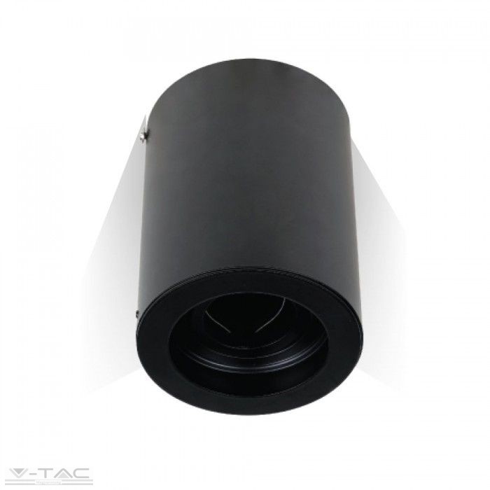 Felületre szerelhető billenthető GU10 keret fekete kör - 3628 Felületre szerelhető billenthető GU10 keret fekete kör - 3628