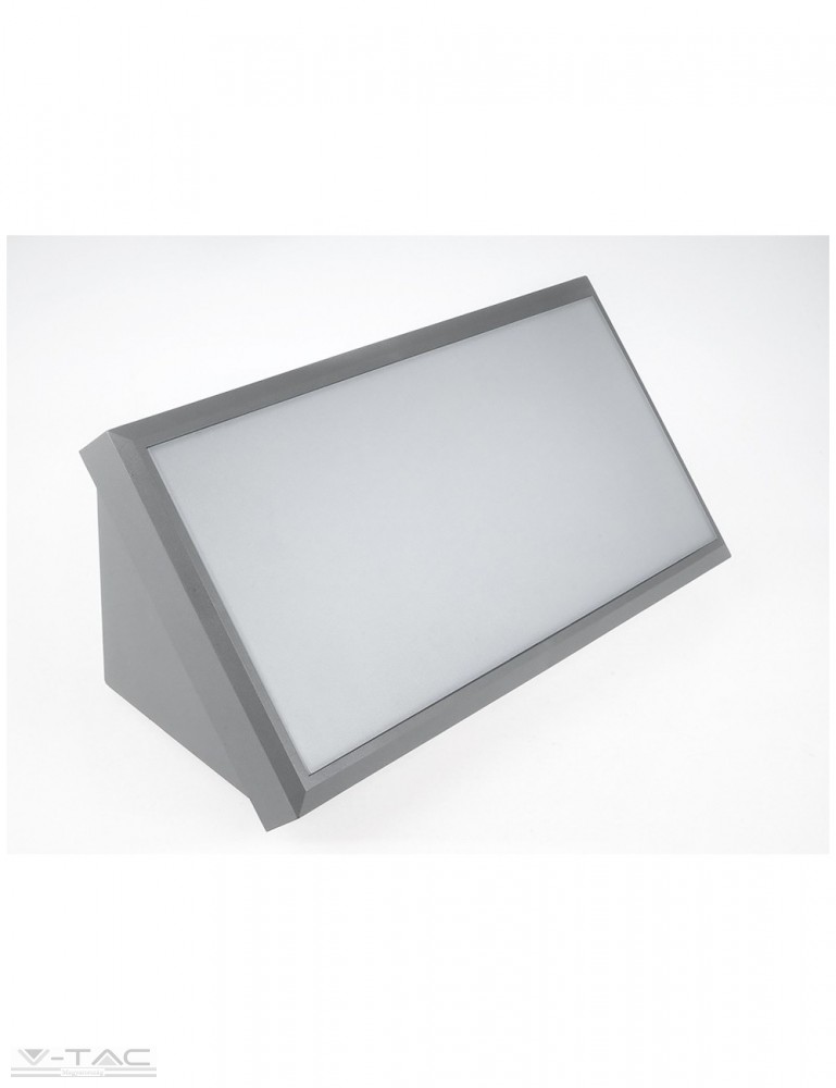 www.helloled.hu V-Tac 12W Kültéri fali lámpa szürke IP65