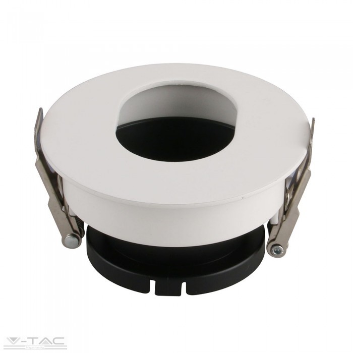 www.helloled.hu V-Tac GU10 kör beépítõkeret fehér/fekete - 3161 www.helloled.hu V-Tac GU10 kör beépítőkeret fehér/fekete - 3161