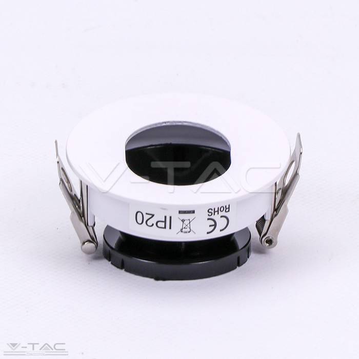 www.helloled.hu V-Tac GU10 kör beépítõkeret fehér/fekete - 3161 www.helloled.hu V-Tac GU10 kör beépítőkeret fehér/fekete - 3161