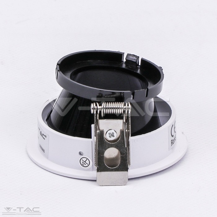 www.helloled.hu V-Tac GU10 kör beépítõkeret fehér/fekete - 3161 www.helloled.hu V-Tac GU10 kör beépítőkeret fehér/fekete - 3161