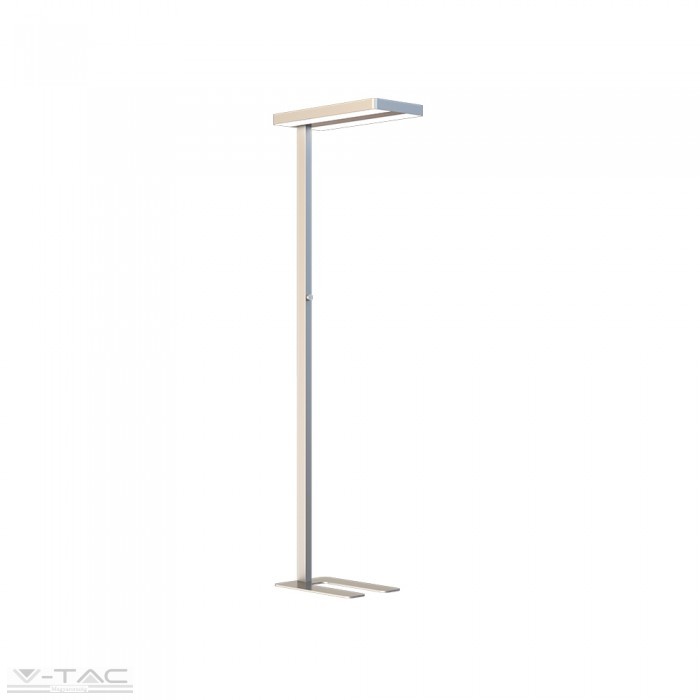 8523 www.helloled.hu V-Tac 80W Exkluzív irodai LED állólámpa dimmelhetõ ezüst 4000K - 8523
