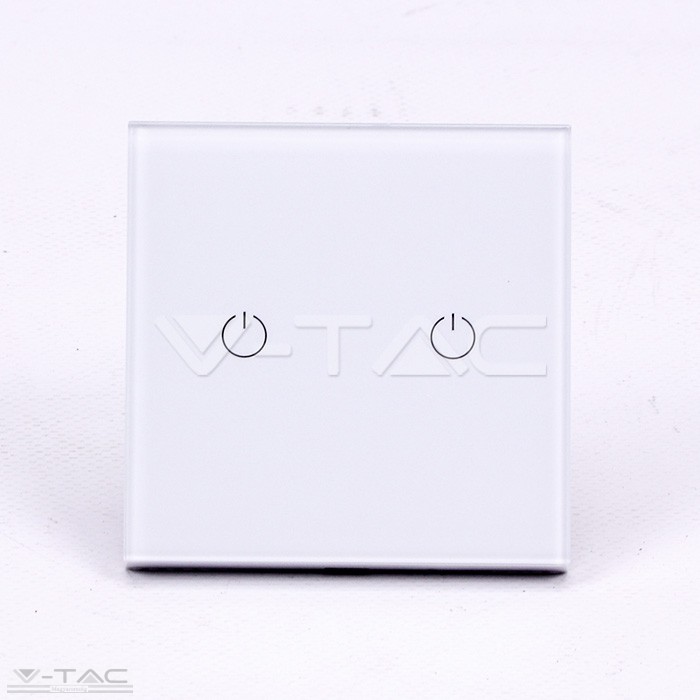 Wifis smart kapcsoló dupla fehér - 8418 Wifis smart kapcsoló dupla fehér - 8418