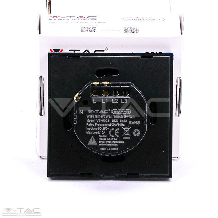 Wifis smart kapcsoló fekete - 8423 Wifis smart kapcsoló fekete - 8423