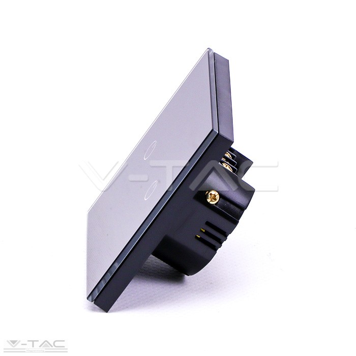 Wifis smart kapcsoló dupla fekete - 8424 Wifis smart kapcsoló dupla fekete - 8424