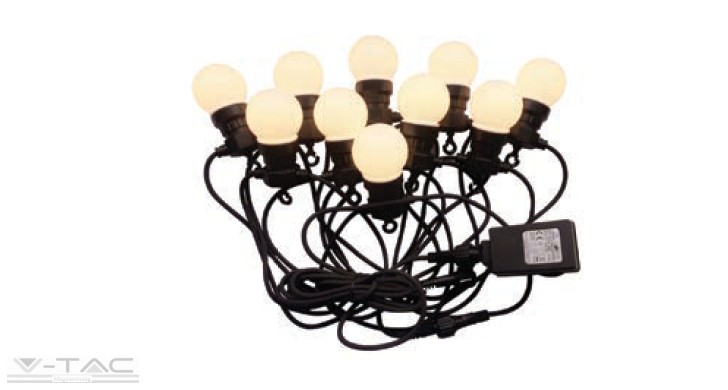 Fényfüzér dugvillával 10 méter 3000K - 7439 Fényfüzér dugvillával 10 méter 3000K - 7439