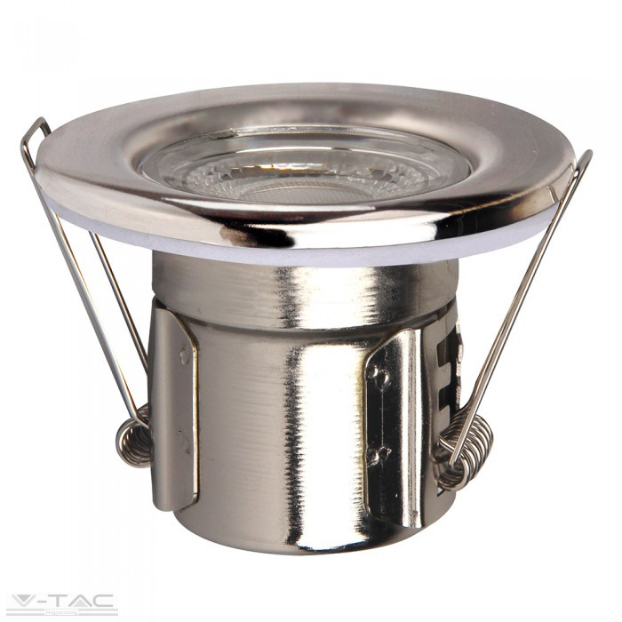 5W LED króm tűzbiztos mélysugárzó tükröződésmentes lencsével 4000K - 8176 5W LED króm tűzbiztos mélysugárzó tükröződésmentes lencsével 4000K - 8176