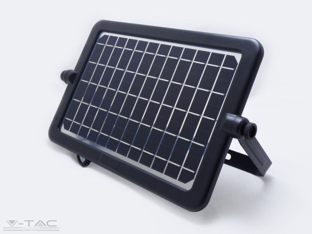 10W LED napelemes hordozható reflektor fekete 7200mAH 4000K - 8674 10W LED napelemes hordozható reflektor fekete 7200mAH 4000K - 8674