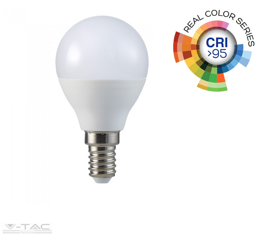 5,5W LED izzó CRI>95 E14 P45 6400K - 7490 5,5W LED izzó CRI>95 E14 P45 6400K - 7490
