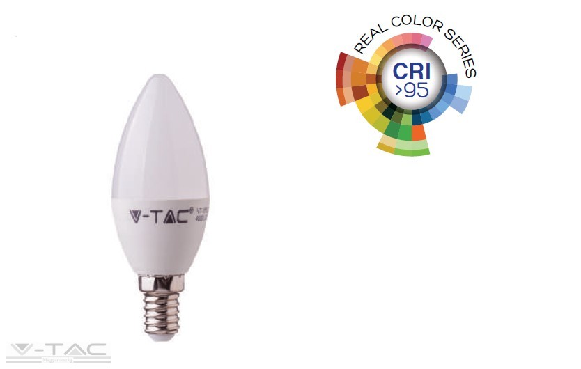 5,5W LED izzó CRI>95 E14 gyertya 2700K - 7494 5,5W LED izzó CRI>95 E14 gyertya 2700K - 7494