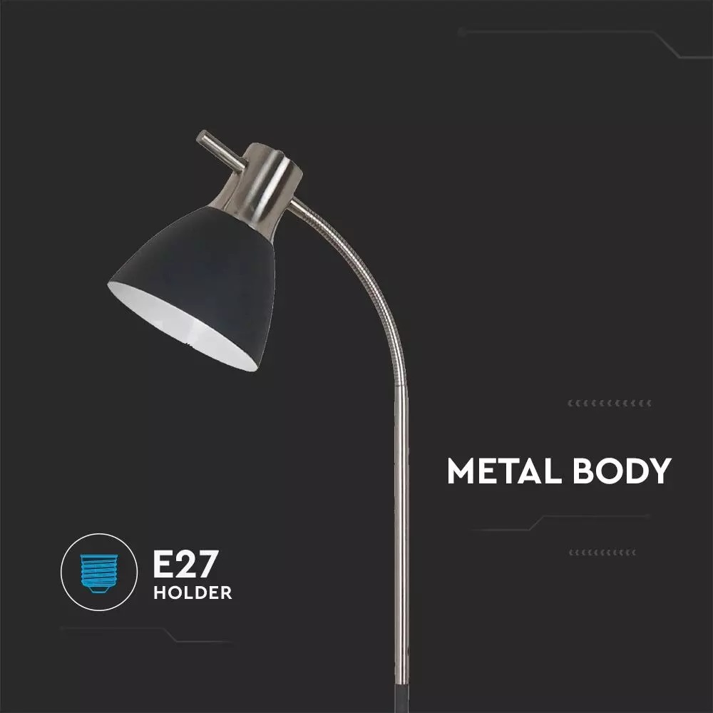 Állítható álló lámpa fekete/króm - 40421 Állítható álló lámpa fekete/króm - 40421