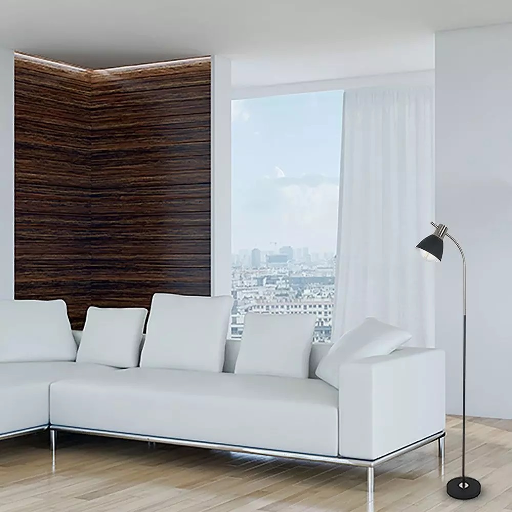 Állítható álló lámpa fekete/króm - 40421 Állítható álló lámpa fekete/króm - 40421