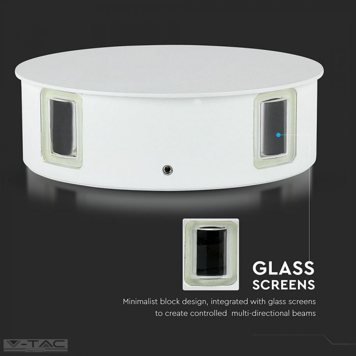 4W LED fehér kör fali lámpa IP65 4W LED fehér kör fali lámpa IP65