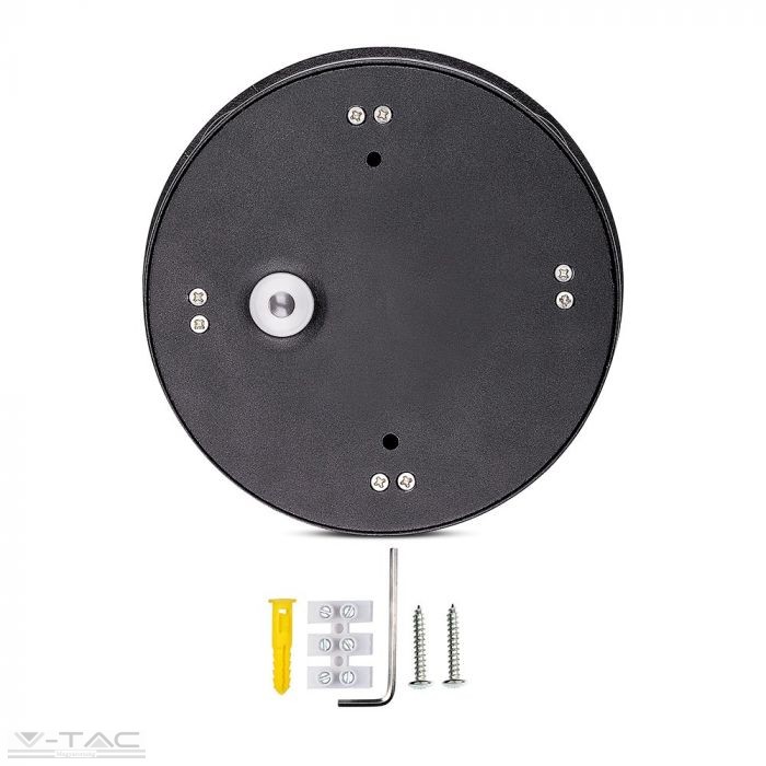 4W LED fekete kör fali lámpa IP65 4W LED fekete kör fali lámpa IP65