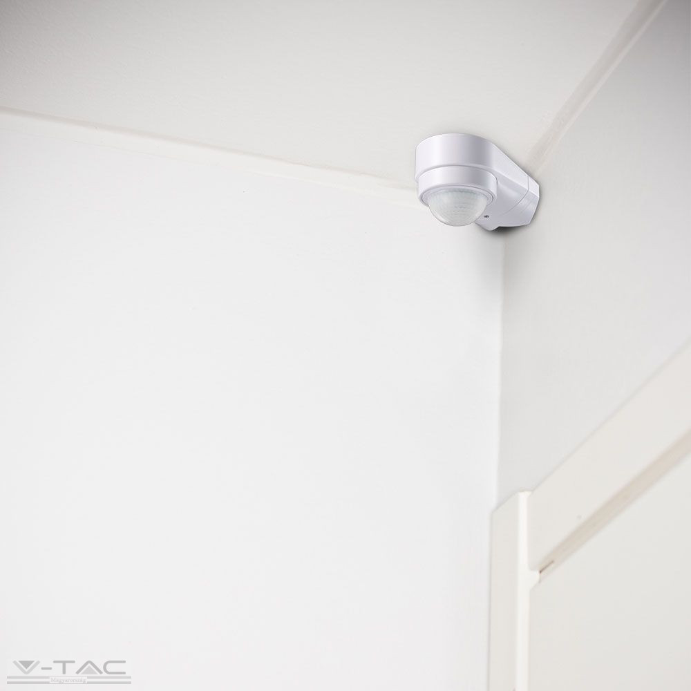 Infravörös Sarokba szerelhető mozgásérzékelő fehér IP65 - 6613 Infravörös Sarokba szerelhető mozgásérzékelő fehér IP65 - 6613