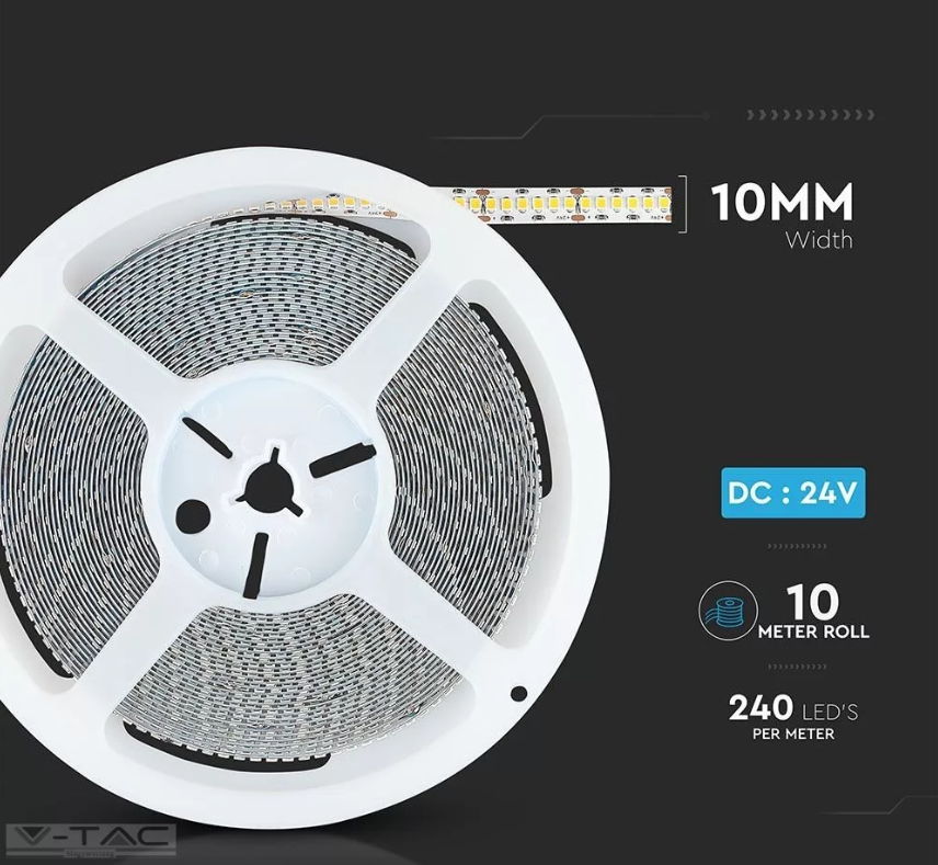 LED szalag SMD2835 - 240 LED/m 24V IP20 CRI>95 LED szalag SMD2835 - 240 LED/m 24V IP20 CRI>95