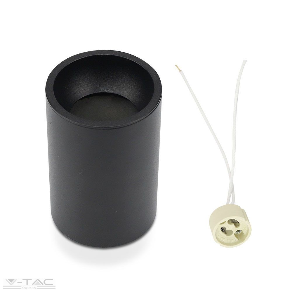 Felületre szerelhető GU10 keret fekete kör - 8945 Felületre szerelhető GU10 keret fekete kör - 8945