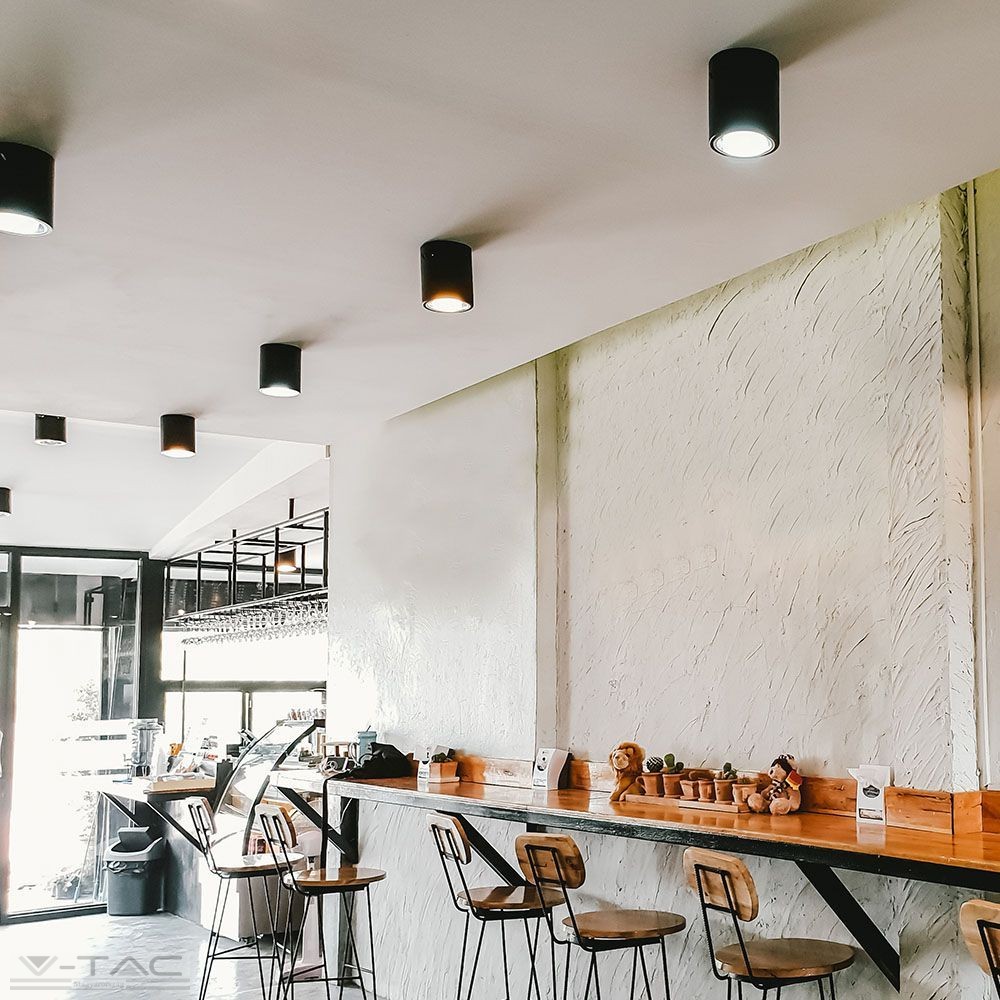 Felületre szerelhető GU10 keret fekete kör - 8945 Felületre szerelhető GU10 keret fekete kör - 8945