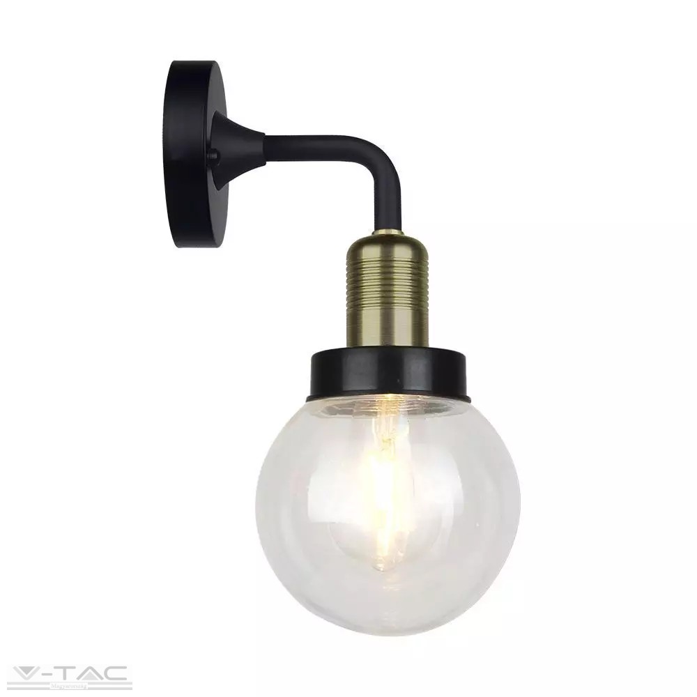 E27 foglalattal ellátott fekete falikar IP65 - 8970 E27 foglalattal ellátott fekete falikar IP65 - 8970