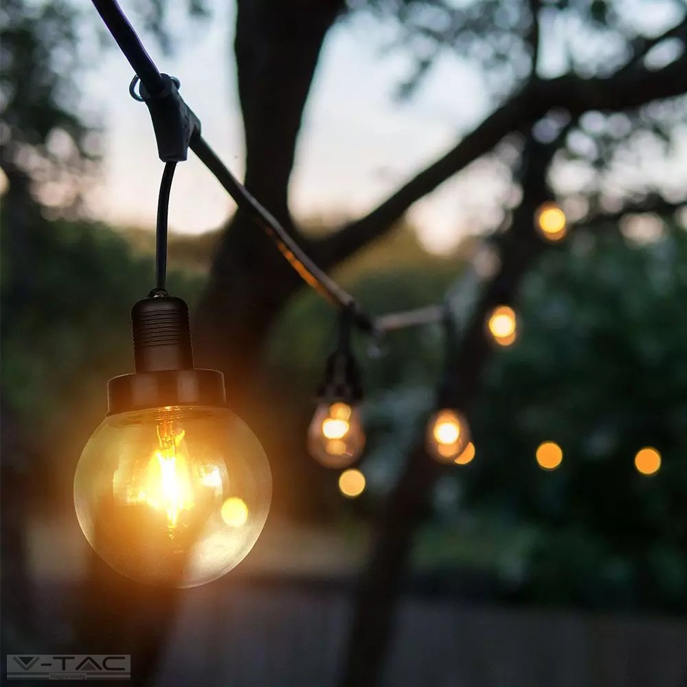 E27 foglalattal ellátott fűzér dugvillával 3m IP65 - 8971 E27 foglalattal ellátott fűzér dugvillával 3m IP65 - 8971