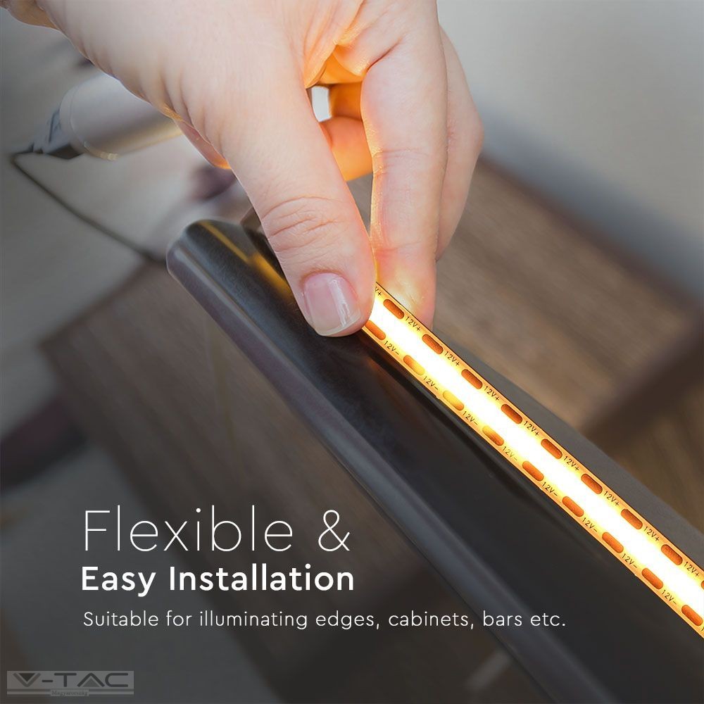 LED szalag COB - 512 LED/m 24V CRI>90 IP20 LED szalag COB - 512 LED/m 24V CRI>90 IP20