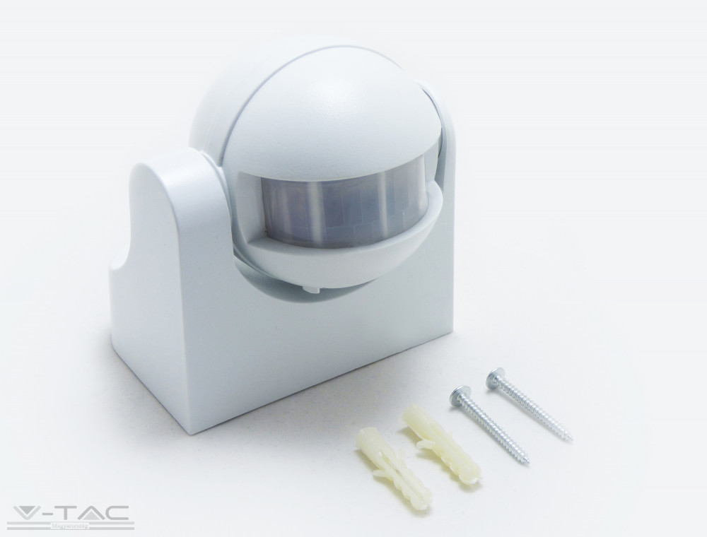 Infravörös Fali mozgásérzékelő fehér manuális felülíró funkcióval IP44 - 1354 Infravörös Fali mozgásérzékelő fehér manuális felülíró funkcióval IP44 - 1354