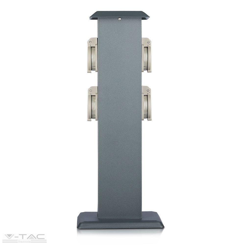 Oszlopos kerti négy csatlakozós konnektor IP44 - 8821 Oszlopos kerti négy csatlakozós konnektor IP44 - 8821