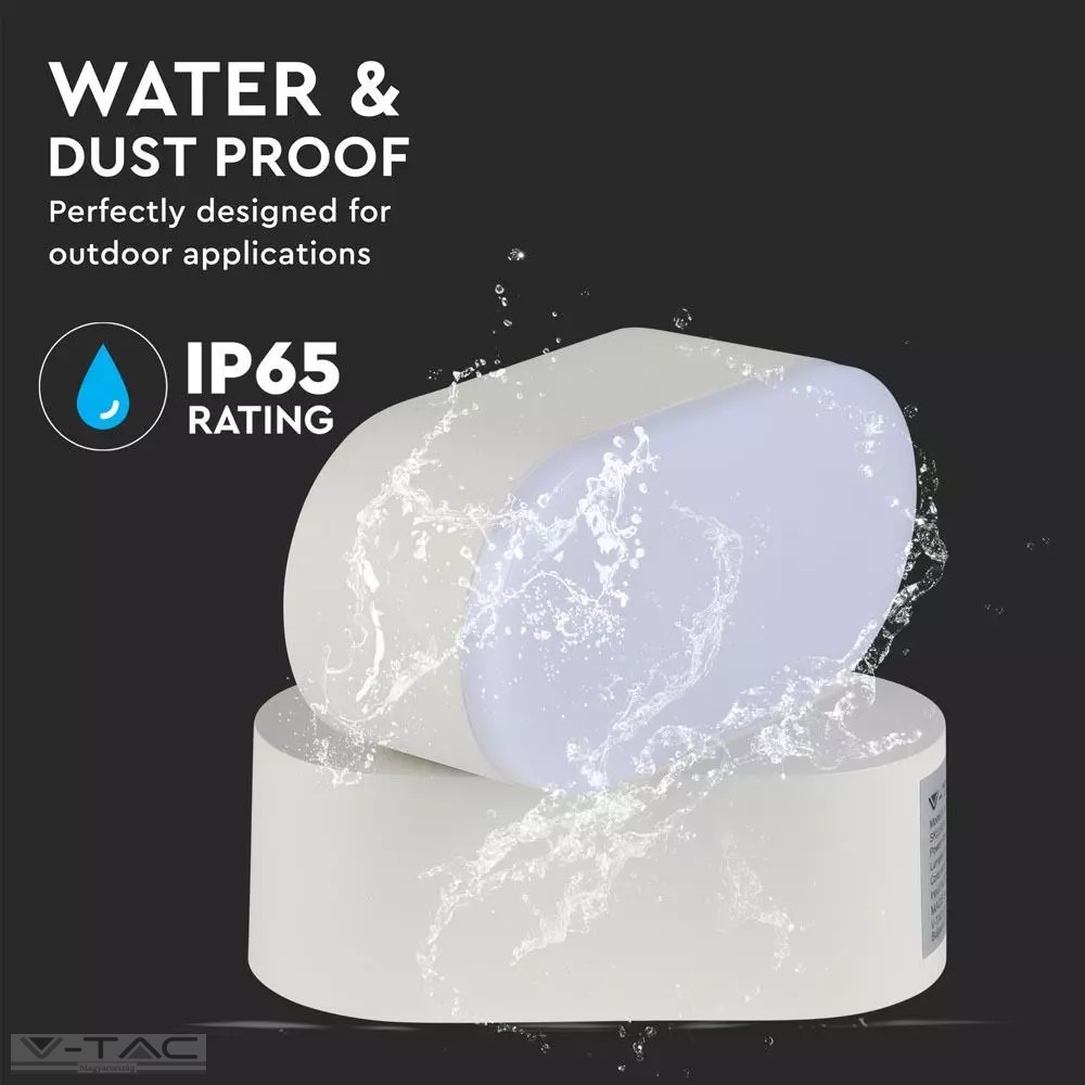 6W LED ovális fali lámpatest fehér IP65 6W LED ovális fali lámpatest fehér IP65