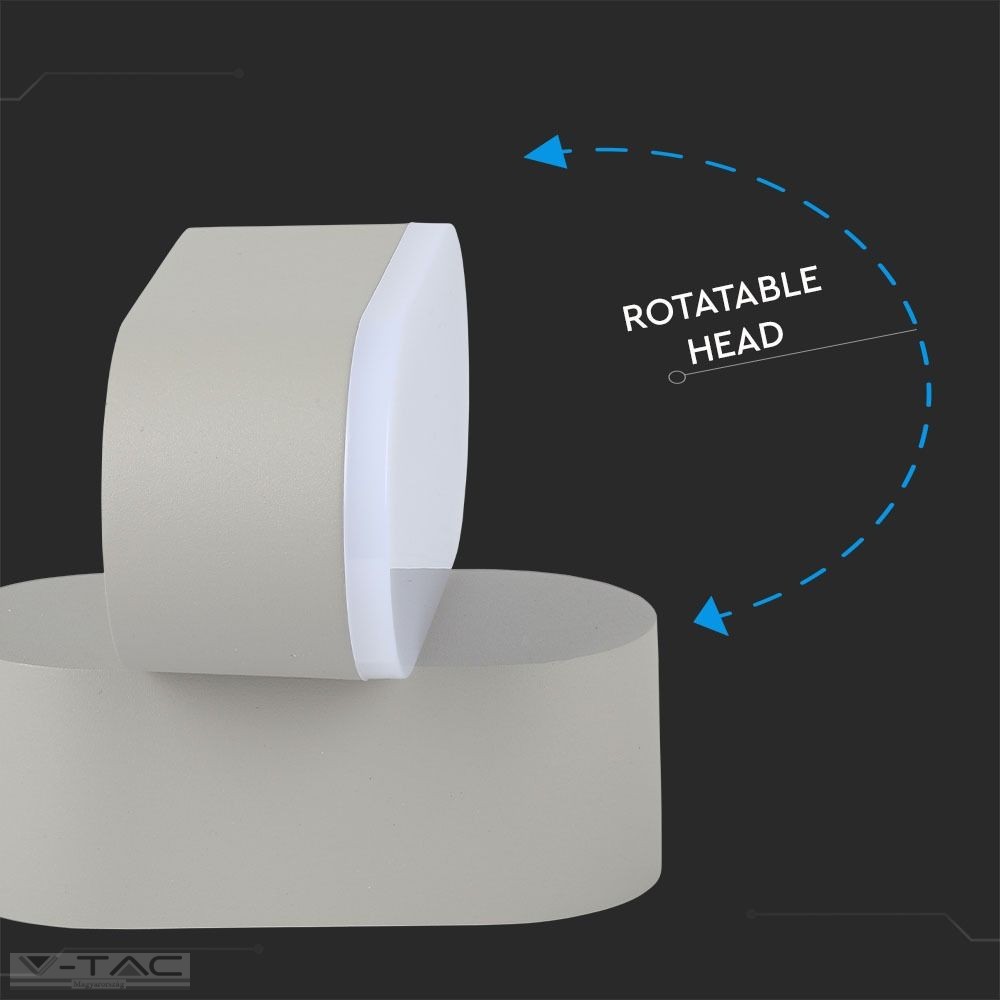 6W LED ovális fali lámpatest szürke IP65 6W LED ovális fali lámpatest szürke IP65