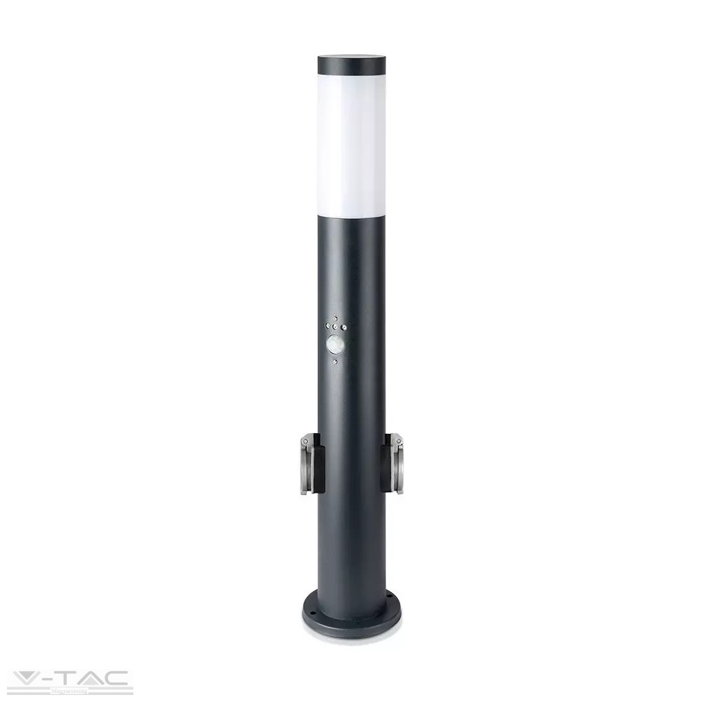 Fekete kerti álló lámpatest E27 foglalattal beépített mozgásérzékelővel IP44 - 8976 Fekete kerti álló lámpatest E27 foglalattal beépített mozgásérzékelővel IP44 - 8976