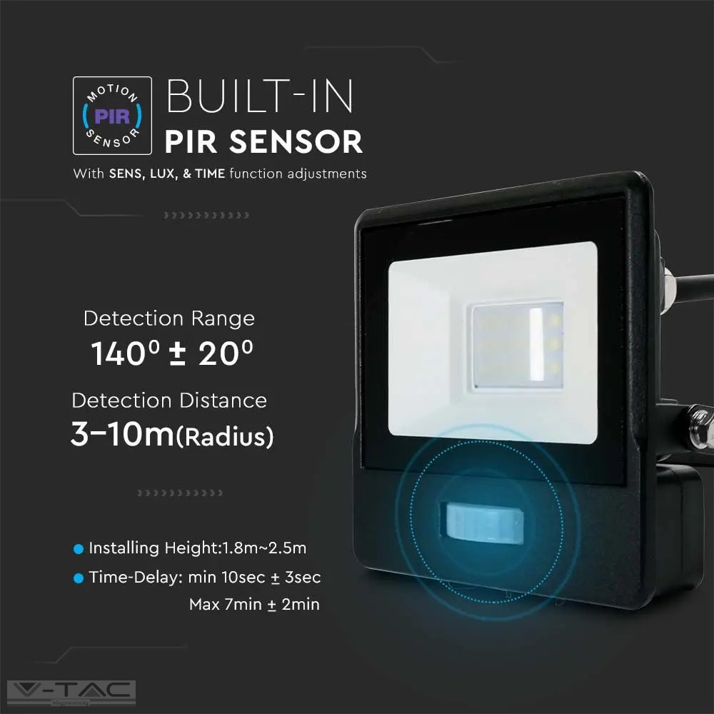 10W Mozgásérzékelős LED reflektor Samsung chip IP65 10W Mozgásérzékelős LED reflektor Samsung chip IP65