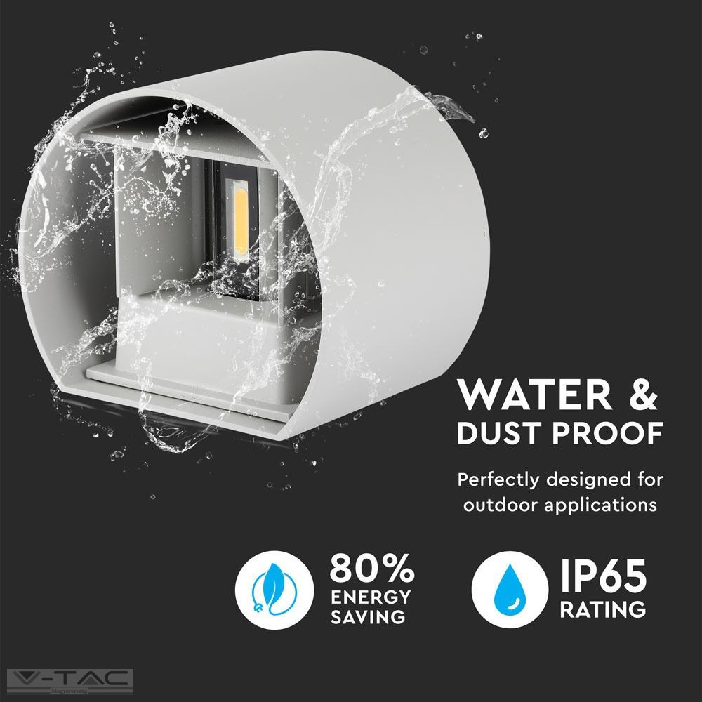 6W Szürke rejtett fali lámpa IP65 3000K - 7083 6W Szürke rejtett fali lámpa IP65 3000K - 7083