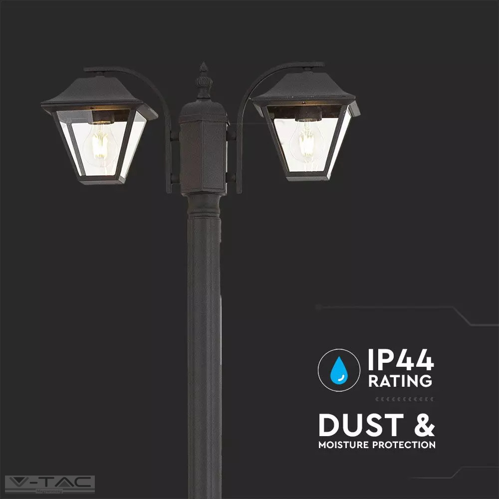 Felfelé néző fekete álló kandeláber 2 x E27 IP44 - 8688 Felfelé néző fekete álló kandeláber 2 x E27 IP44 - 8688