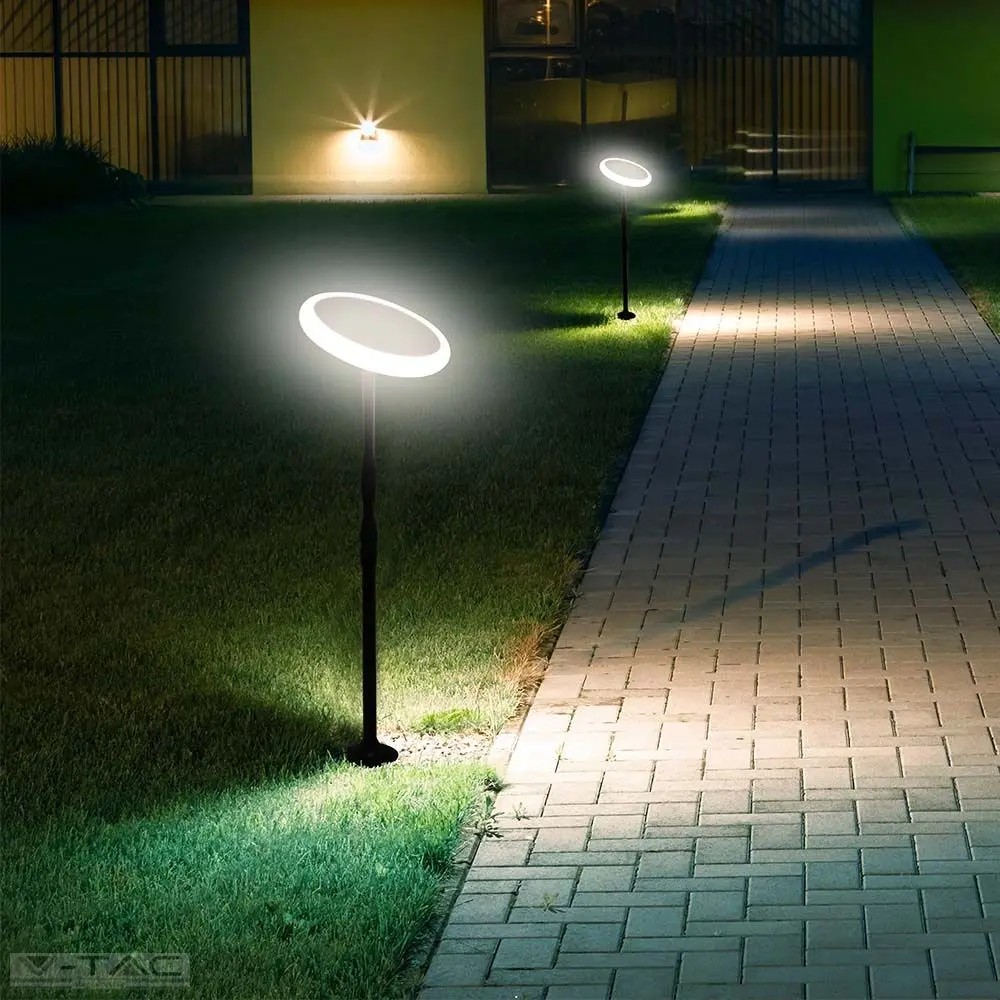 Napelemes LED kertilámpa kör alakú IP65 Napelemes LED kertilámpa kör alakú IP65