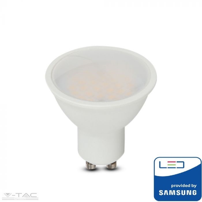 4,5 W LED spotlámpa GU10 Samsung chip opál 110° 4,5 W LED spotlámpa GU10 Samsung chip opál 110°