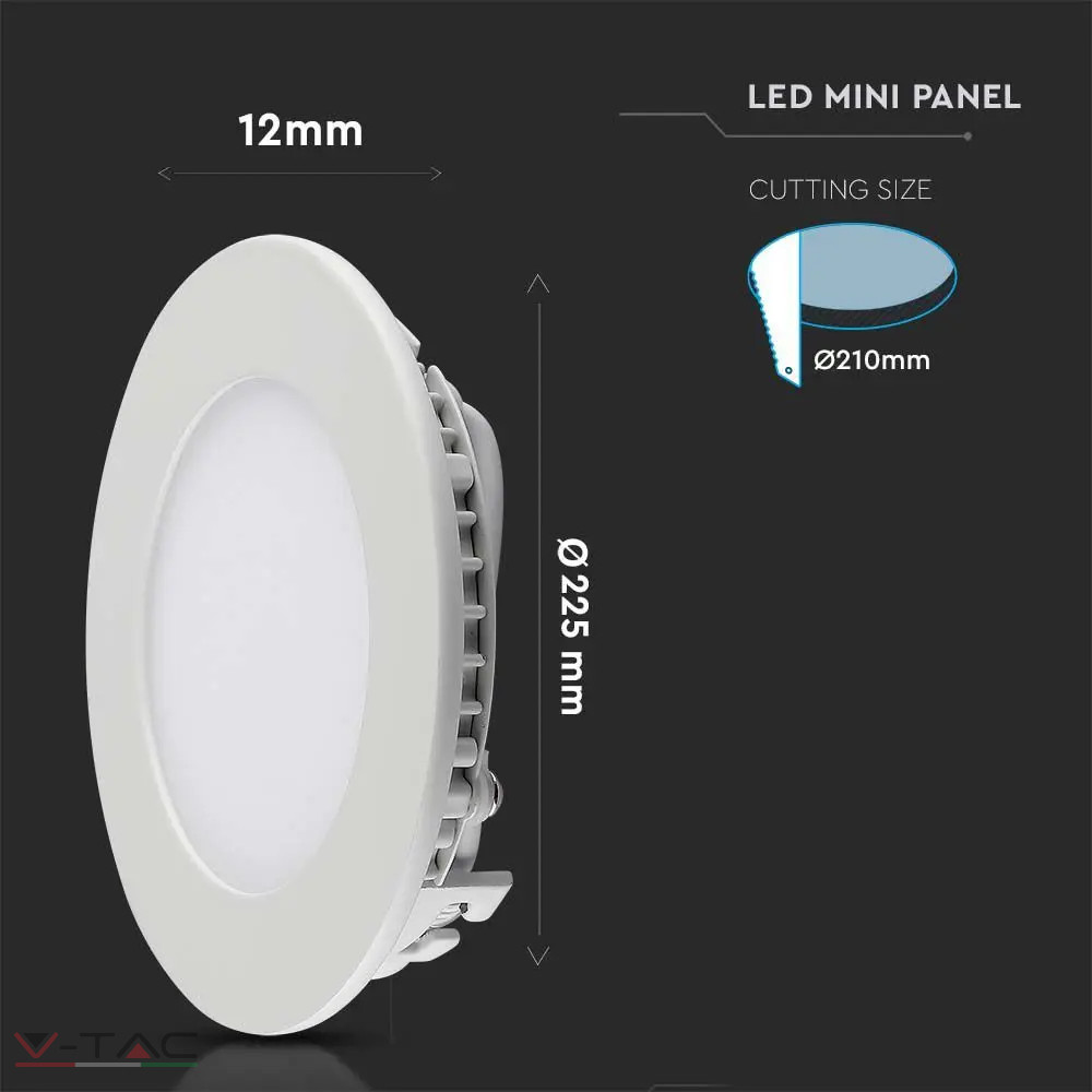 18W Kör Premium LED Panel süllyeszthető 18W Kör Premium LED Panel süllyeszthető