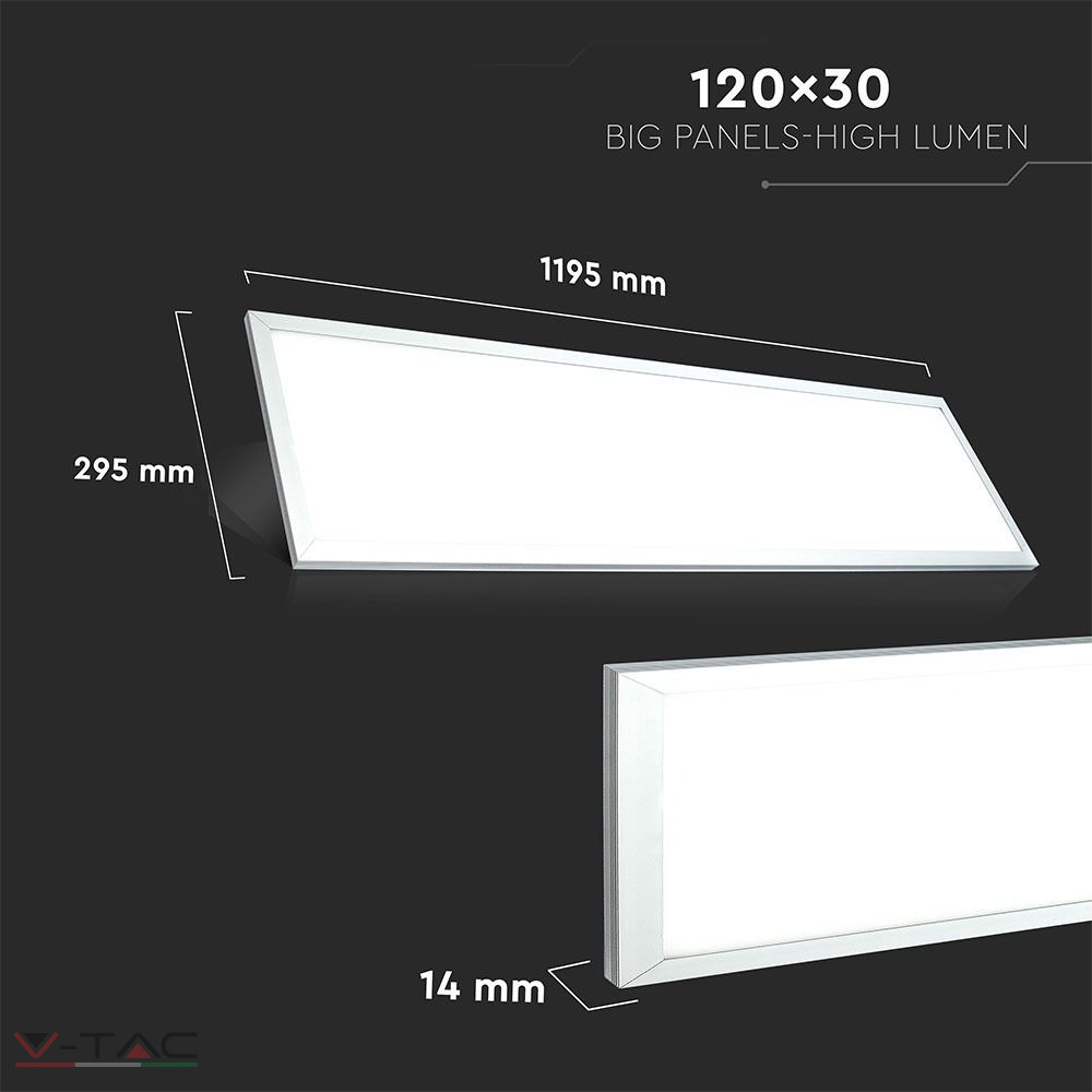 29W LED panel 1200 x 300 mm-es (137lm/W) driverrel 29W LED panel 1200 x 300 mm-es (137lm/W) driverrel