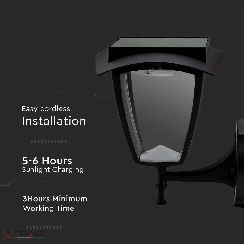 2W LED napelemes fali lámpatest CCT IP65 - 2889 2W LED napelemes fali lámpatest CCT IP65 - 2889