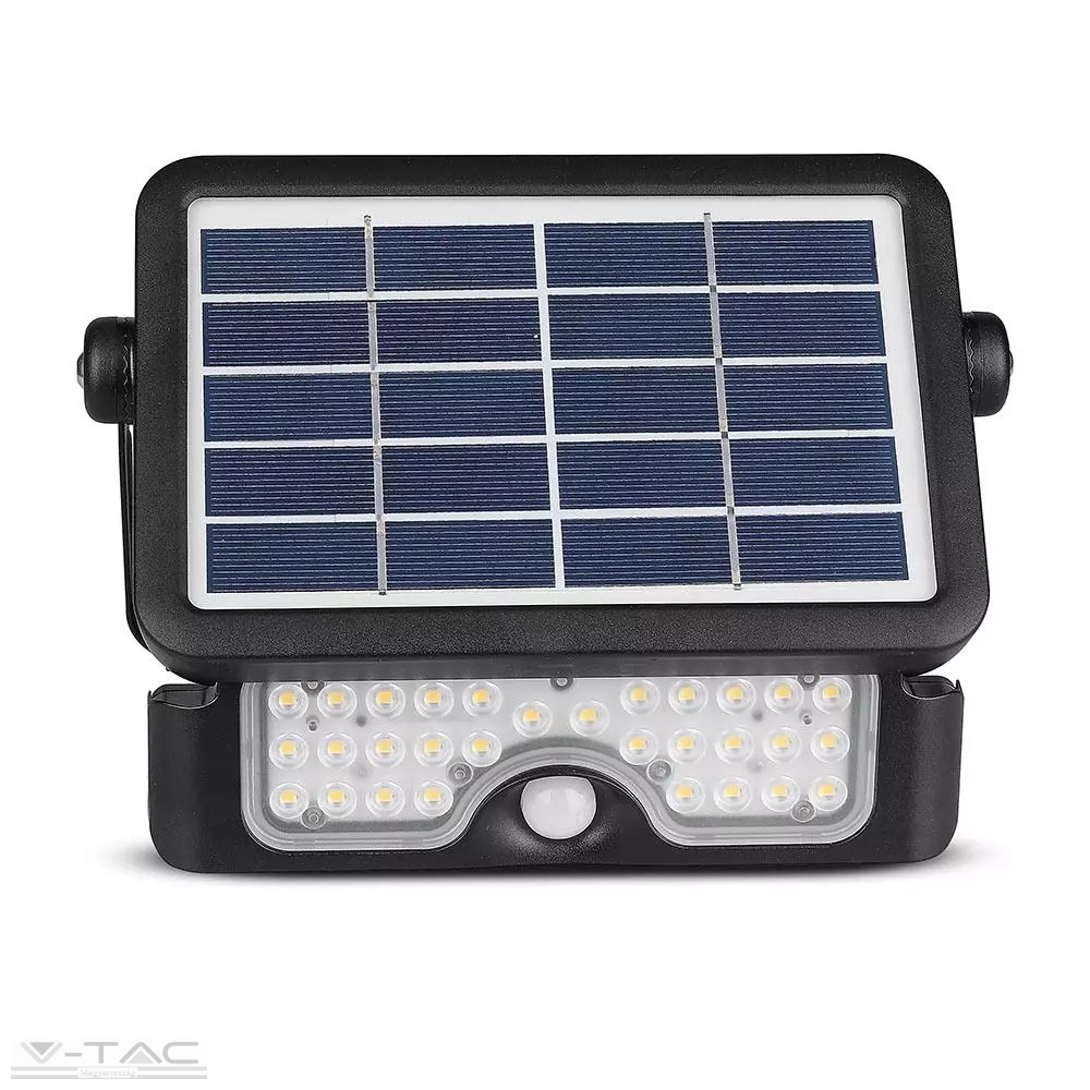 5W LED reflektor napelemes fekete 4000K - 8547 5W LED reflektor napelemes fekete 4000K - 8547