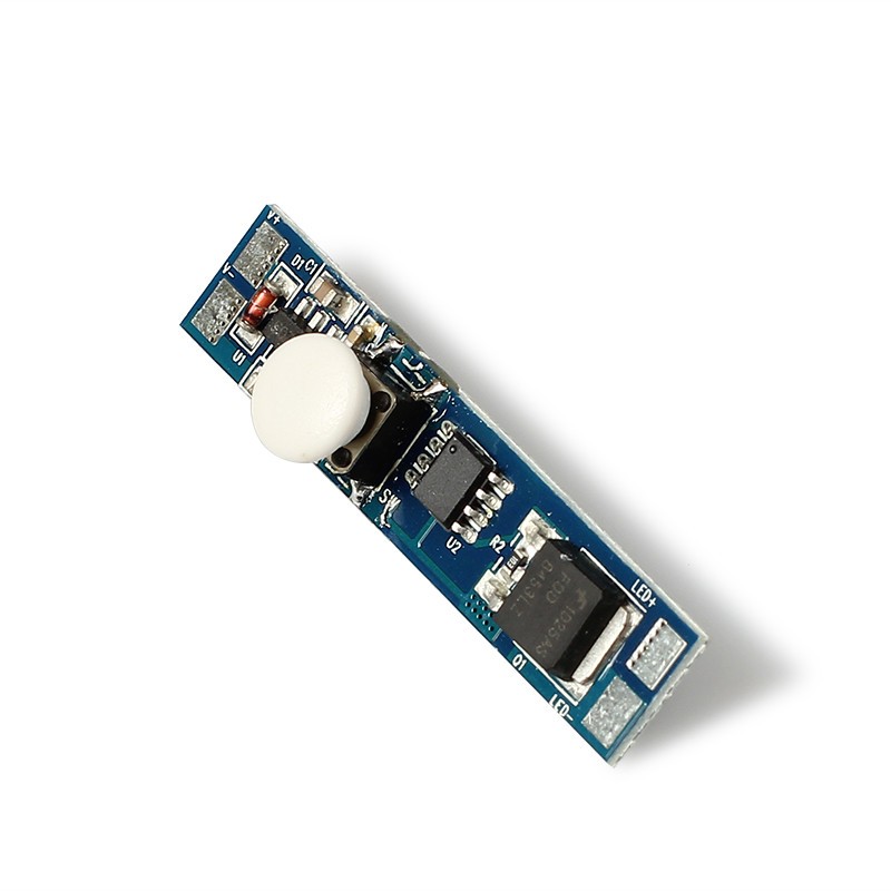 Profilba építhető érintőgombos dimmerkapcsoló 12/24V 8A - BS001 Profilba építhető érintőgombos dimmerkapcsoló 12/24V 8A - BS001