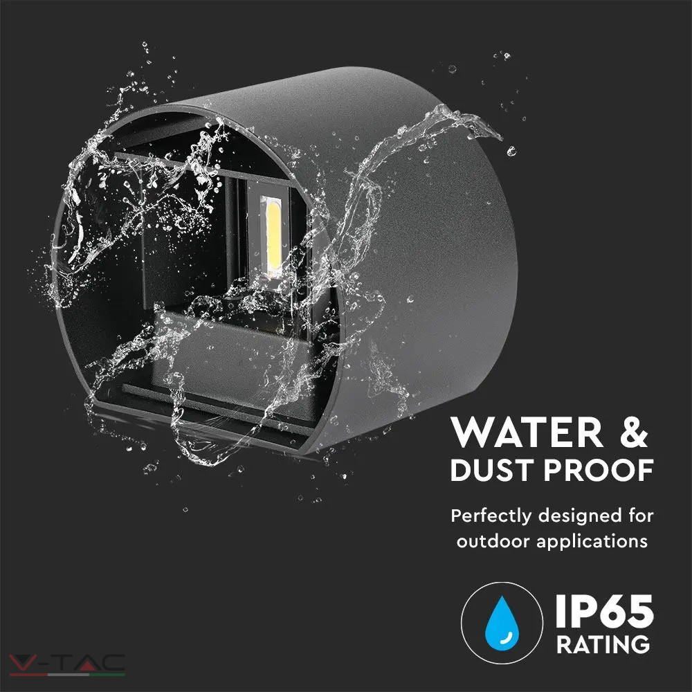 5W Fekete rejtett fali lámpa IP65 5W Fekete rejtett fali lámpa IP65