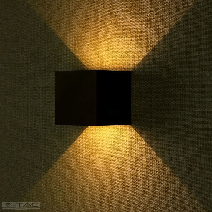 5W Fekete rejtett fali lámpa IP65 5W Fekete rejtett fali lámpa IP65