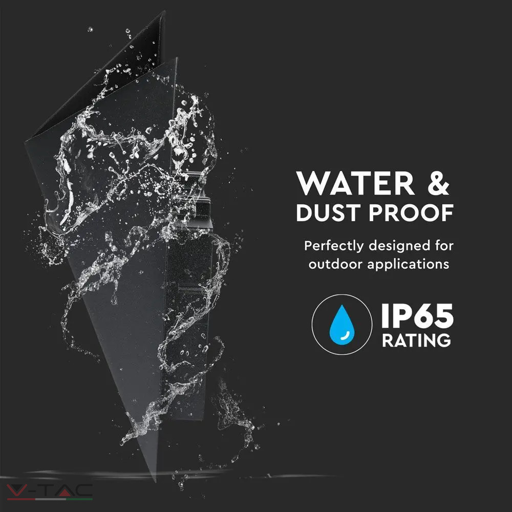 5W szögletes fekete fali lámpa IP65 5W szögletes fekete fali lámpa IP65