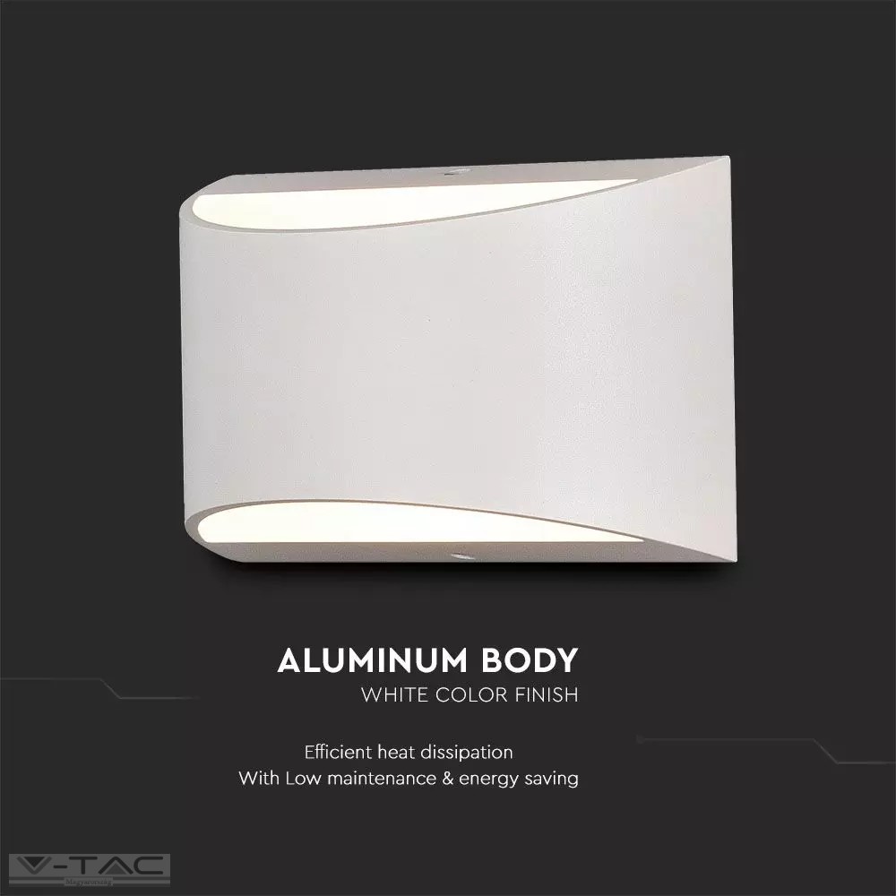 10W LED fel-le világító fali lámpa fehér IP54 10W LED fel-le világító fali lámpa fehér IP54