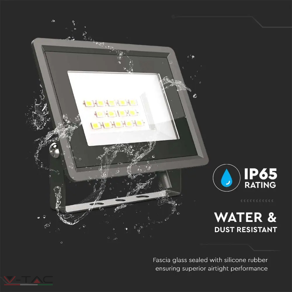 10W fekete LED reflektor F széria IP65
