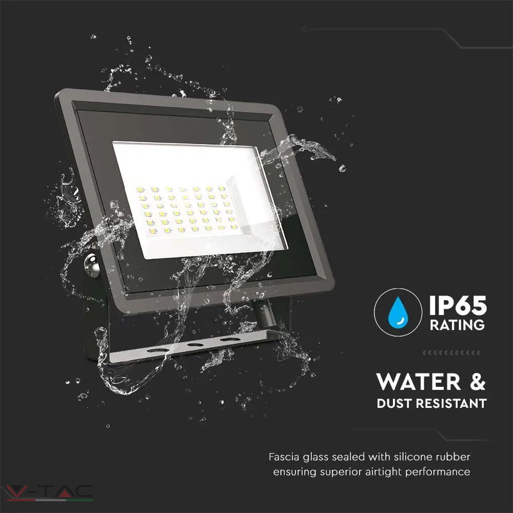 50W fekete LED reflektor F széria IP65 50W fekete LED reflektor F széria IP65