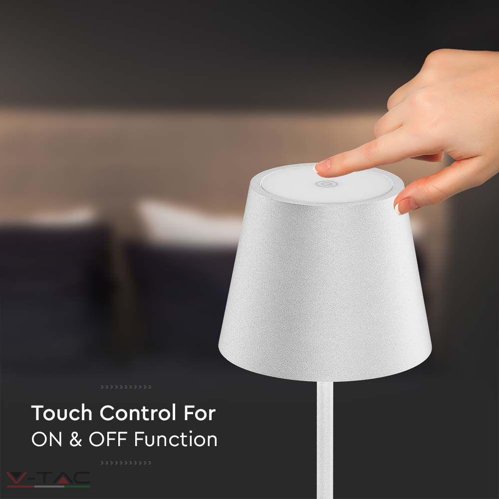 2W fehér LED asztali lámpa 4400mA 3000K IP54 - 7651 2W fehér LED asztali lámpa 4400mA 3000K IP54 - 7651