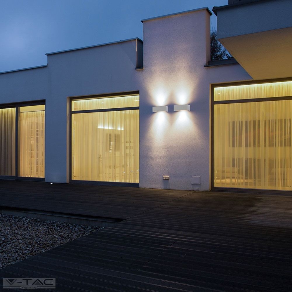 HelloLED V-Tac 9W LED fali / ajtó lámpa szürke IP65 HelloLED V-Tac 9W LED fali / ajtó lámpa szürke IP65